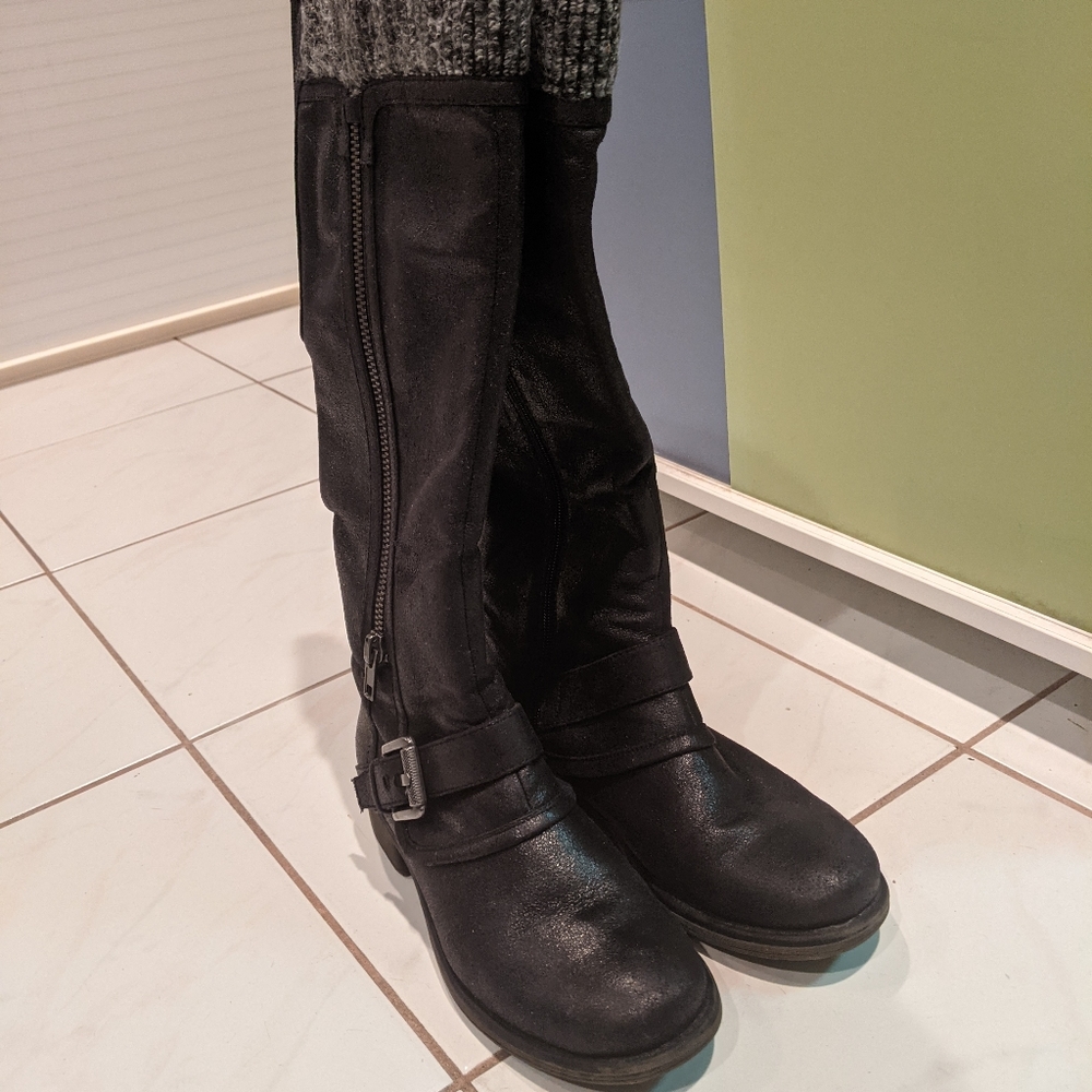Baretrap Black Knee-high Boots
